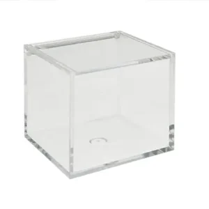 Cubo in plexiglass con tappo apribile lato 5 cm