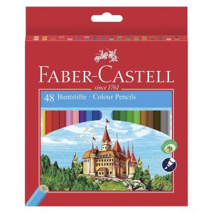 Matite colorate Faber-Castell Eco: astuccio appendibile con 48 u.