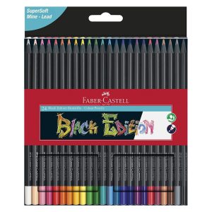 Matita colorata Faber-Castell Black Edition: assortiti, cf. da 24 pz.