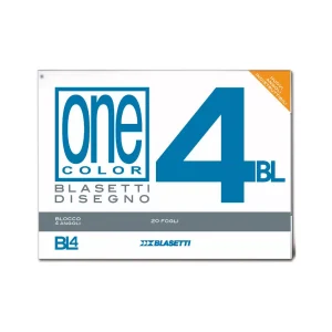 Blocco di carta per disegno Blasetti One Color 4: 33 X 48 cm, 20 fogli, 220 g/mq, liscia, a blocco
