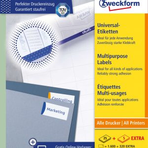 AVERY ZWECKFORM Etichette universale 485x169mm 4785Z bianco 30 fogli