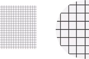 BIELLA Schede quadret. 4mm A7 23070400U bianco 100 pzi.