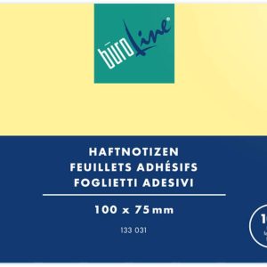 B?ROLINE Note adesive 100x75mm 133031 giallo 100 fogli
