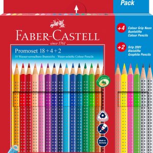 FABER-CASTELL Matite colorate Grip 201540 Promoset, ass. 24 pezzi