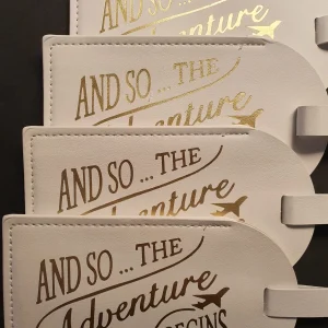 50 tag valigia in ecopelle segnaposto gadget matrimonio tema viaggio