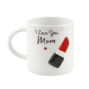 Tazze ceramica decoro mamma rossetto per piante vaso 9 cm