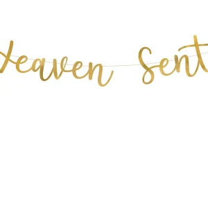 Banner “Heaven Sent” Gold In Carta Specchiata (GRL78-019M)