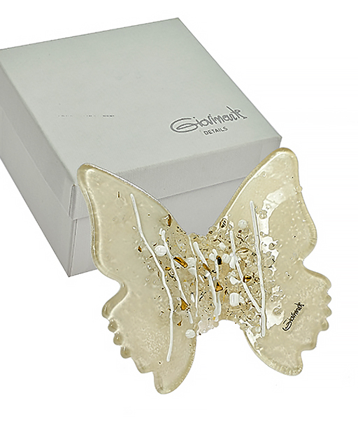 FARFALLA BEIGE DECORATA