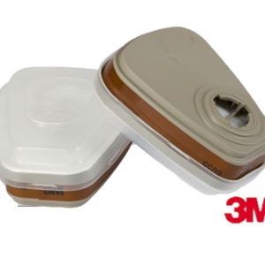 Coppia di filtri di ricambio per maschera respiratoria