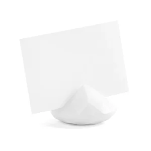 10 Diamanti Segnaposto Bianchi In Plexiglass (SDW40-008)