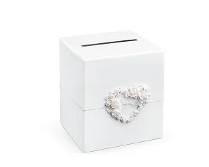 Scarola Portabuste Bianca Cuore di Fiori (PUDTM4)