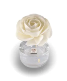Profumatore Ambiente In Vetro Con Rosa In Legno 100ml - immagine 2