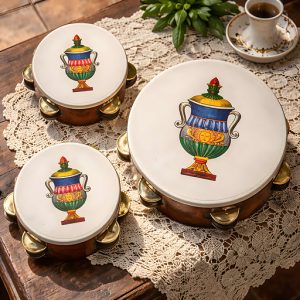 TAMBURELLO CON ASSO DI COPPE NAPOLETANO