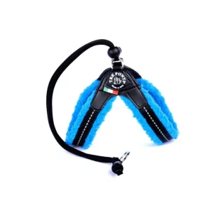 PETTORINA MORBIDOSI PILE LUNGO CON LACCIO MIS. 3 AZZURRO