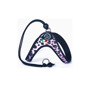 Pett. con pelliccia chiusura con laccio MIS 3 LEOPARDATA ROSA