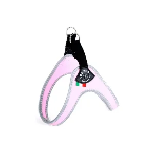 PETTORINA CHIUSURA PLASTICA B.DO RIFRANGENTE MIS. 2 ROSA