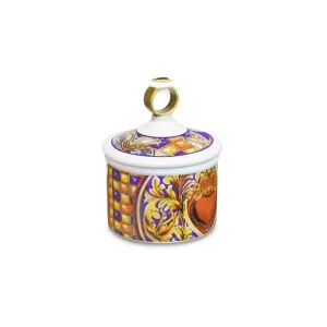 Zuccheriera In Porcellana Colorata Linea Le Gioie Baci Milano