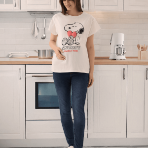 T-shirt premaman con stampa snoopy