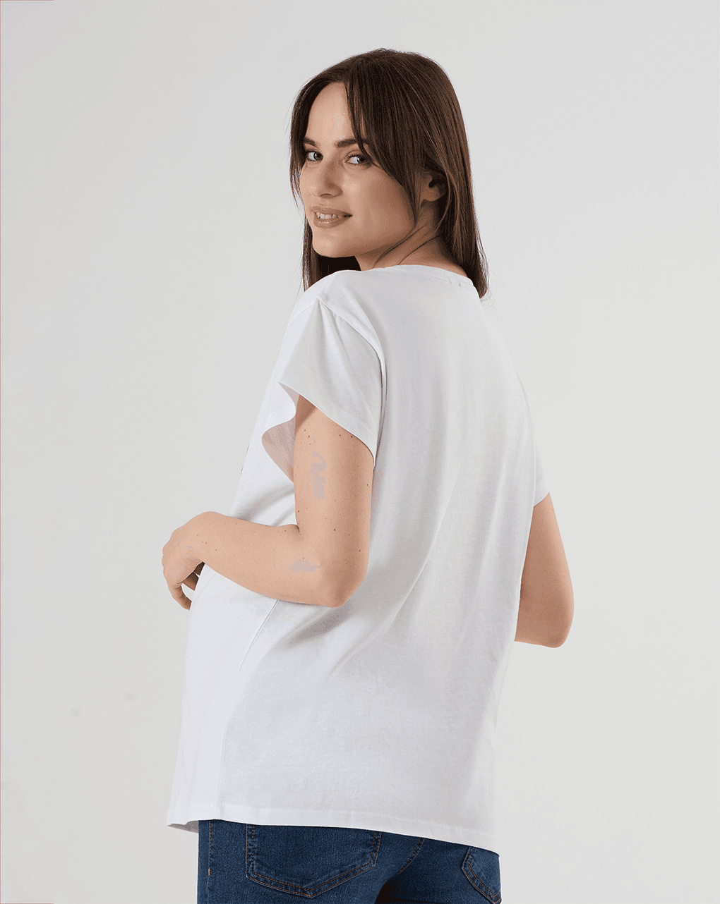 T-shirt premaman con stampa snoopy - immagine 4
