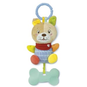 Baby clementoni – lovely soft dog sonaglino morbido peluche