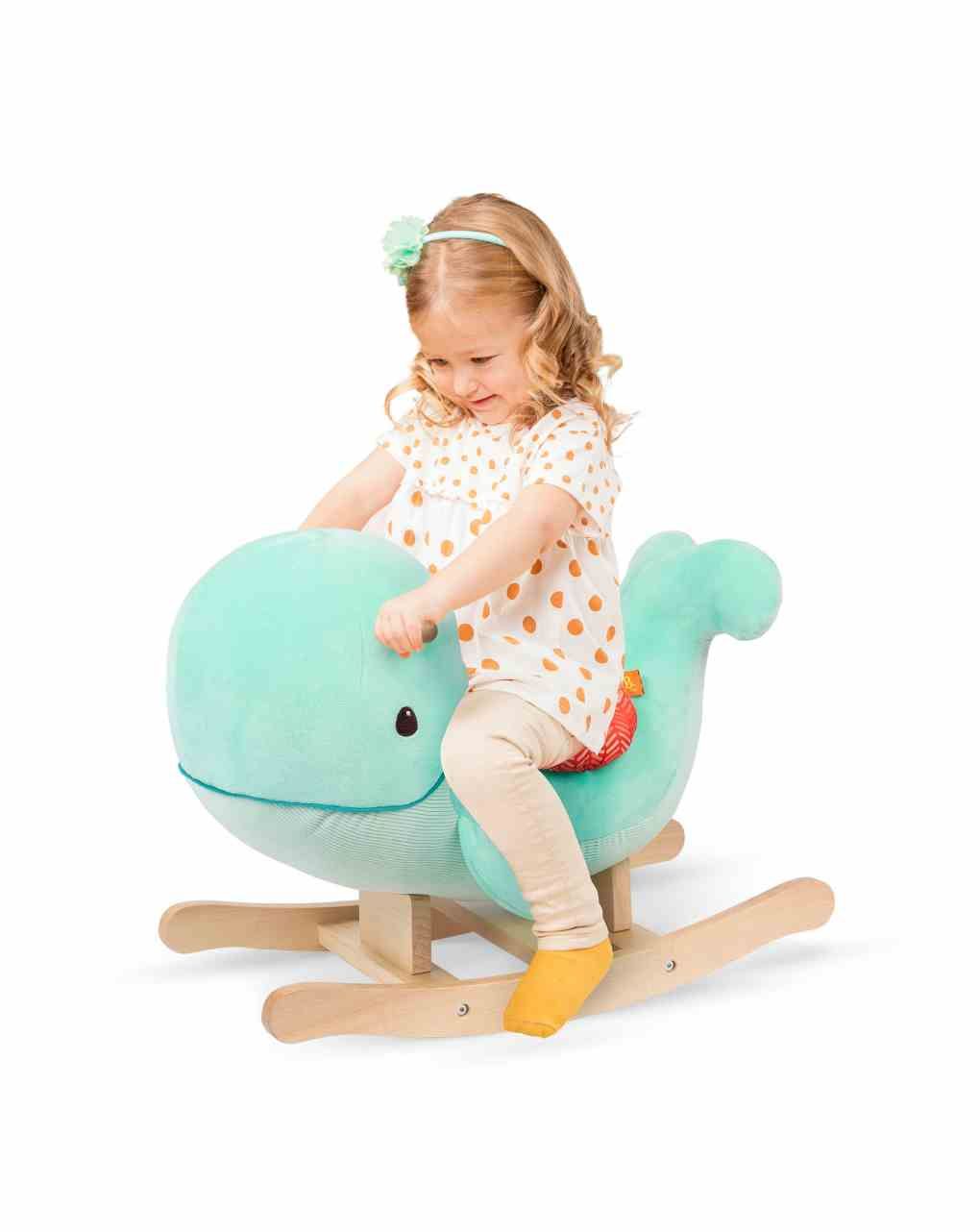 Whale rocker balena a dondolo in legno 18+ mesi – b. toys - immagine 3