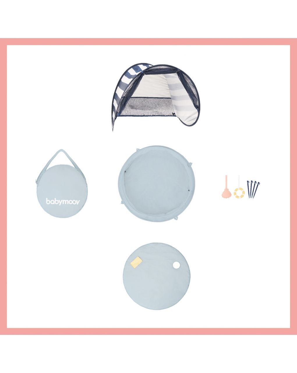 Babymoov aquani box giochi & piscina anti-uv spf 50+ marinière - immagine 9
