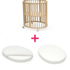 Letto sleepi mini natural v3 + mattress v3 e lenzuolo a un prezzo speciale – stokke®