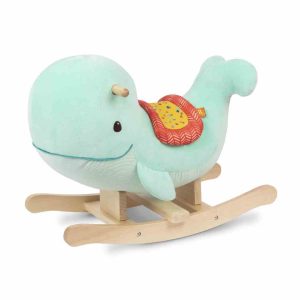 Whale rocker balena a dondolo in legno 18+ mesi – b. toys