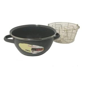 Vitrinor friggitrice 2 manici cm 20 k2 acciaio smaltato vetrificato