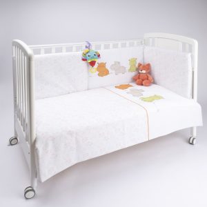 Completo lettino 4 pz unisex “ippopotamo”