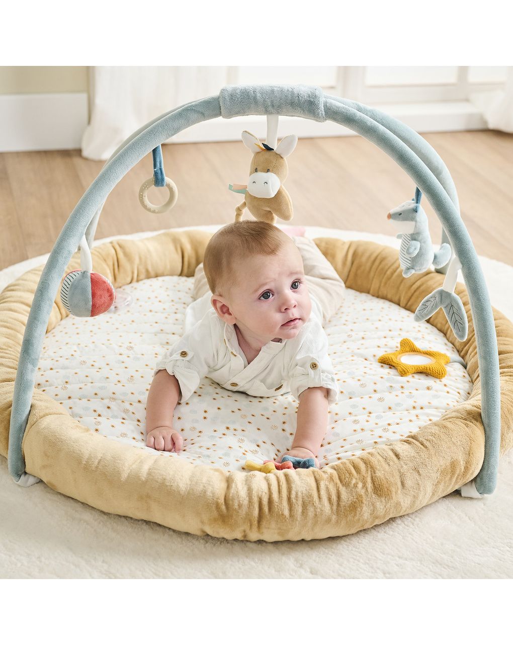 Tappeto pouf attività felix&leo – 0+ – nattou - immagine 4