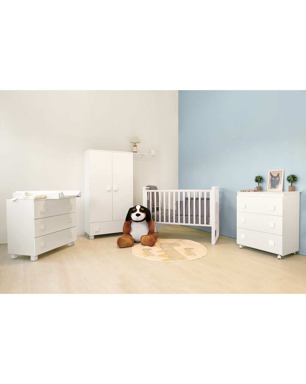 Letto infinito bianco c/tessile muslin verde – italbaby - immagine 9