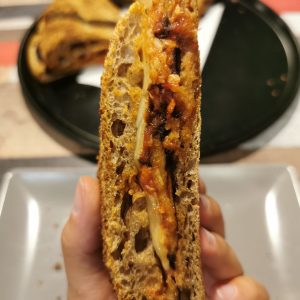1/2 PanCrock (4 spicchi) Parmigiana Sarda con patatine